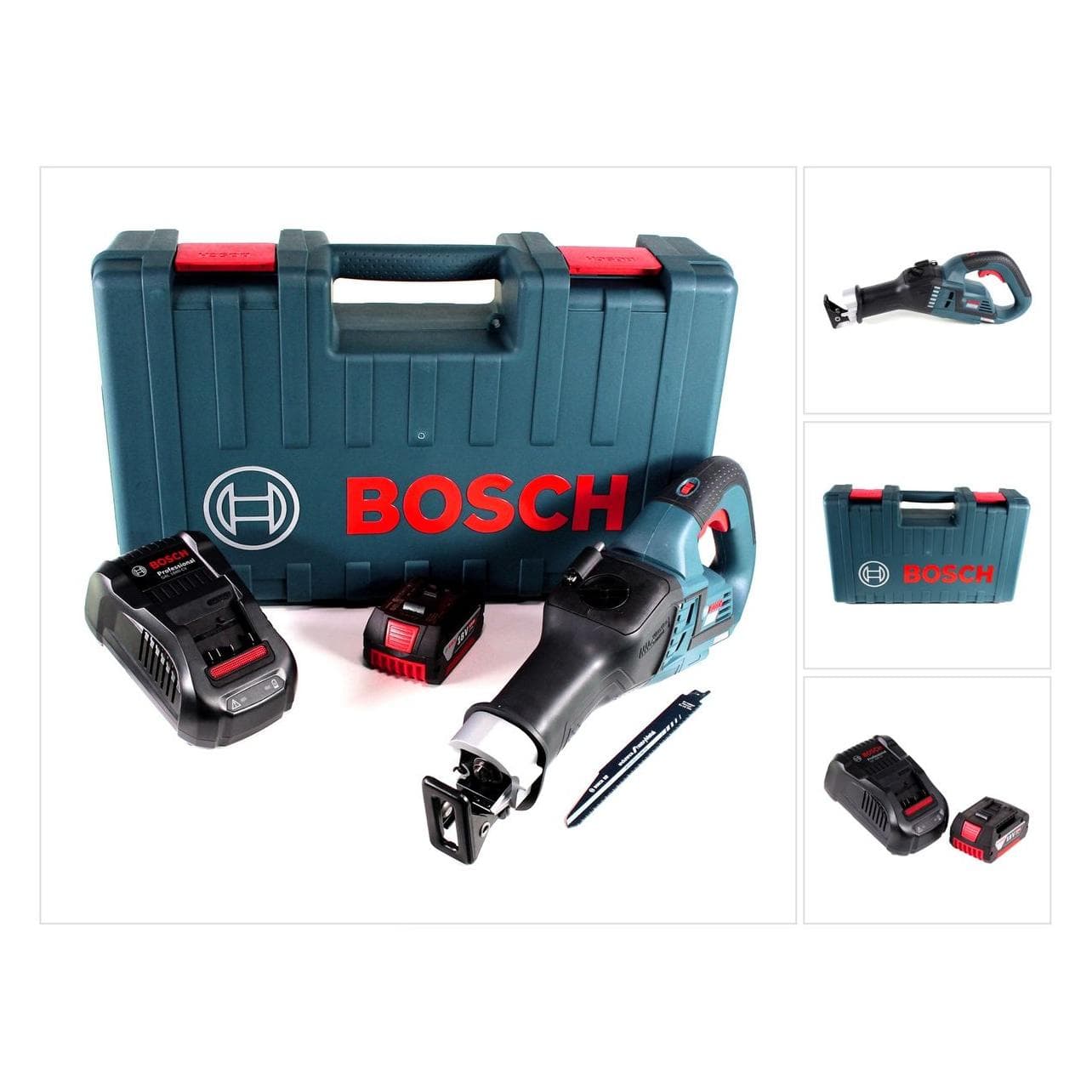 Bosch Professional, Säbelsäge, GSA 18V-32 Akku Reciprosäge 18V Säbelsäge Brushless im Handwerkerkoffer + 1x 5,0Ah Akku + Lade