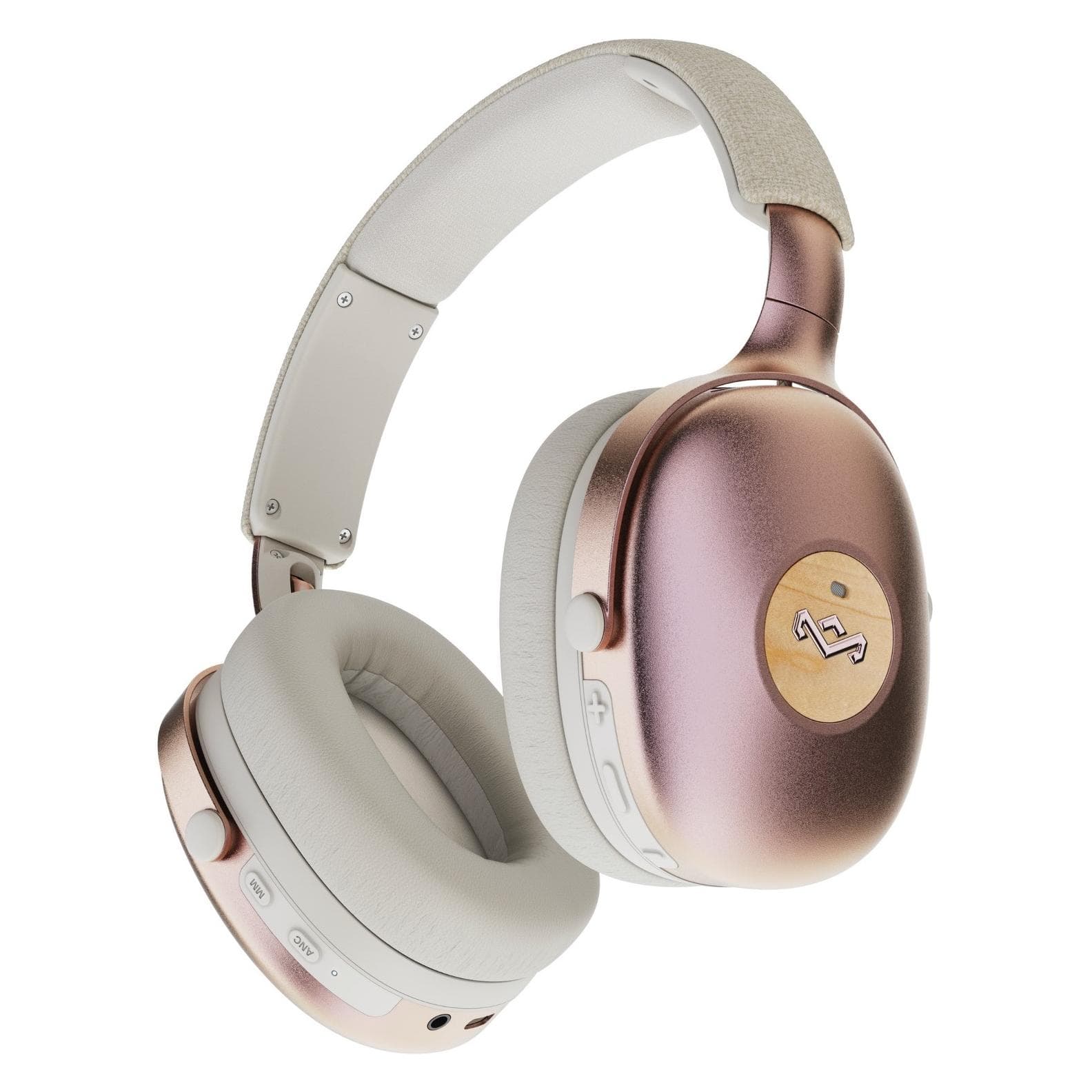 House of Marley Positive Vibration XL (ANC, 32 h, Kabellos), Kopfhörer, Weiss, Bronze
