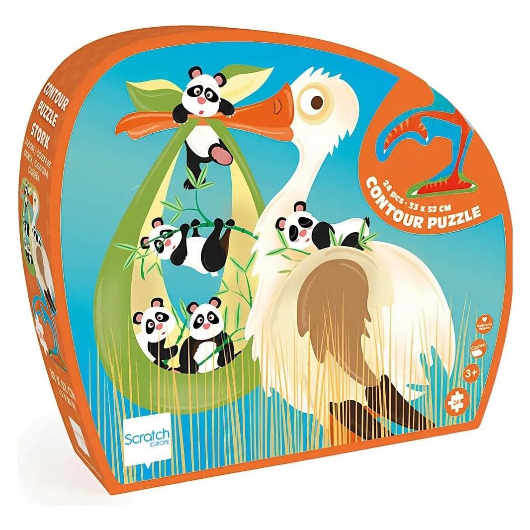 Scratch Shape Puzzle Storch 24 Teile (24 Teile)
