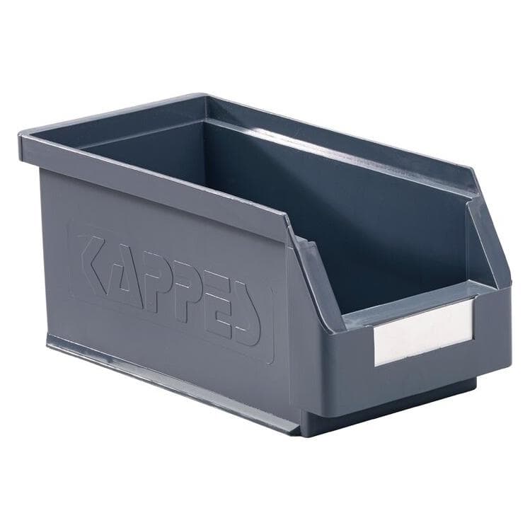 Kappes, Lagerbehälter, Sichtlagerkasten L290xB140xH130mm PE grau