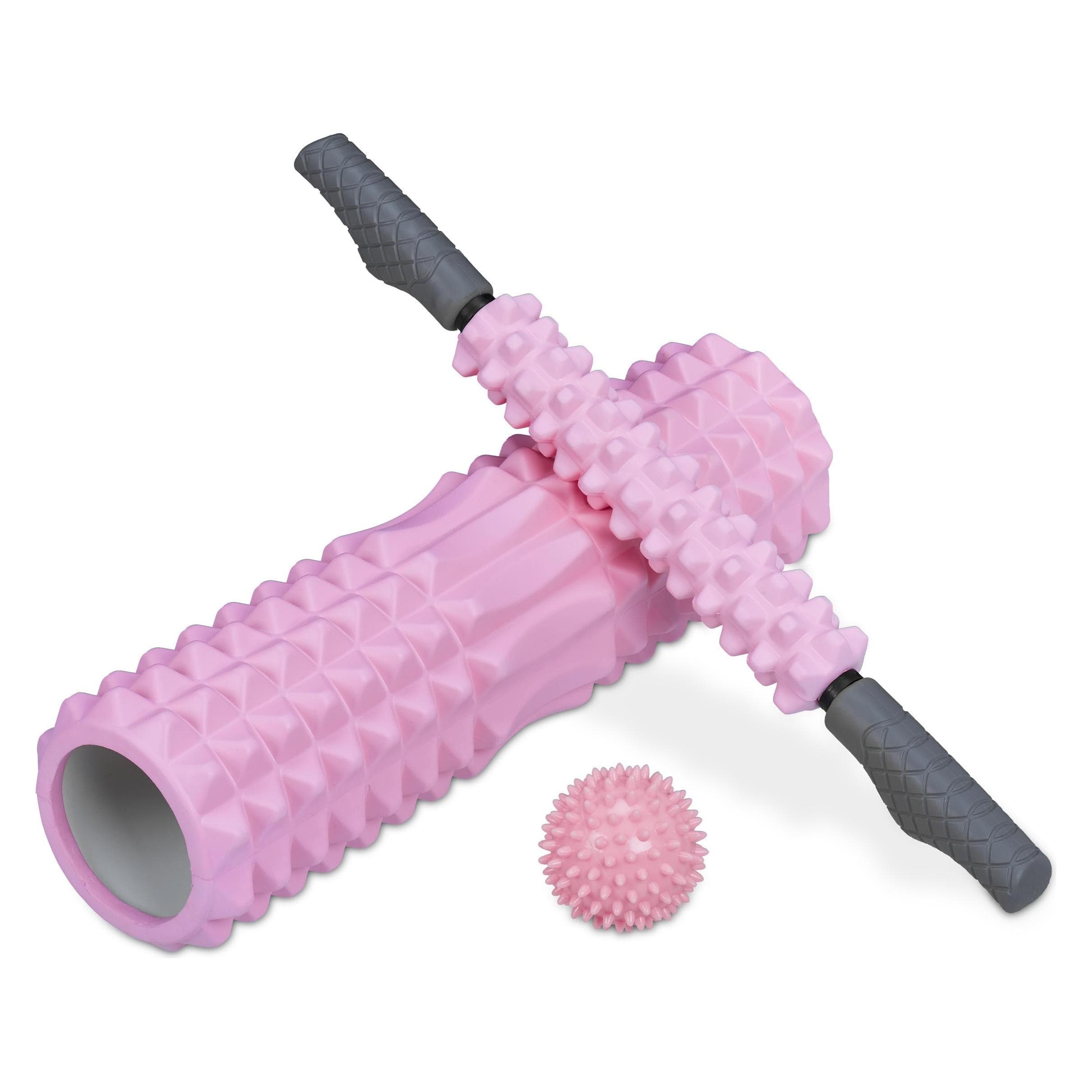 Relaxdays, Faszienball + Faszienrolle, Faszienrolle (7.50 cm)