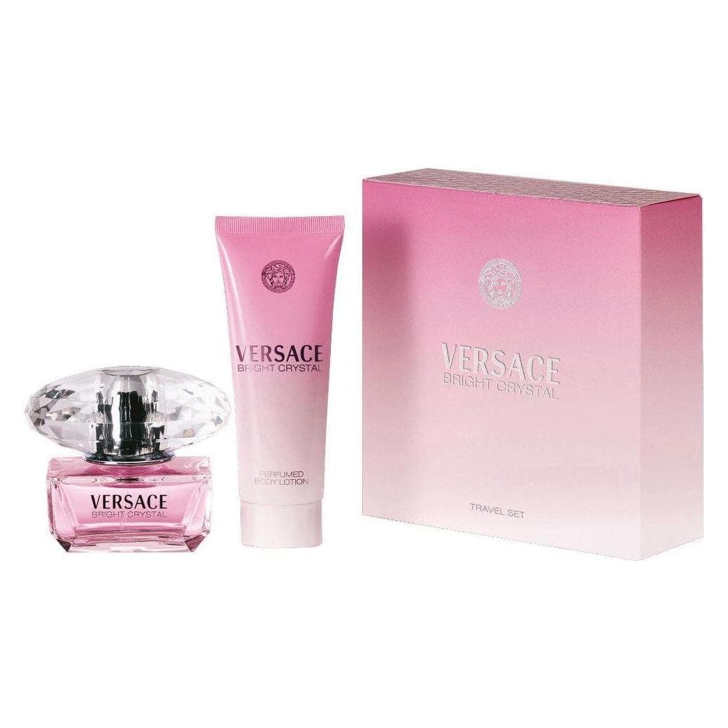 Versace, Beauty Geschenkset, Bright Crystal set toilet water spray 50ml + body lotion 100ml (Körperpflegeset)