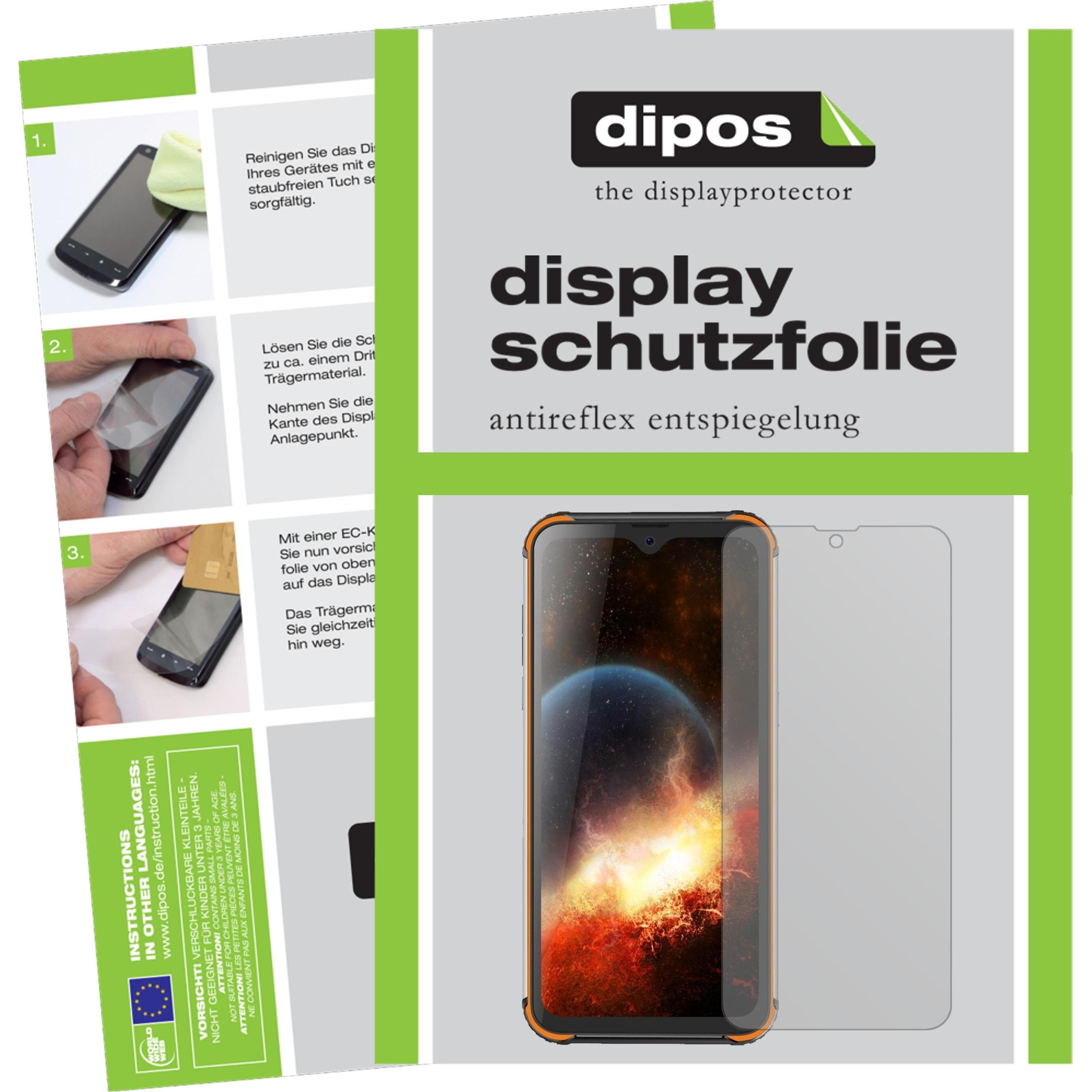 Dipos Displayschutzfolie Antireflex (2 Stk., Blackview BV9800 Pro), Smartphone Schutzfolie, Transparent