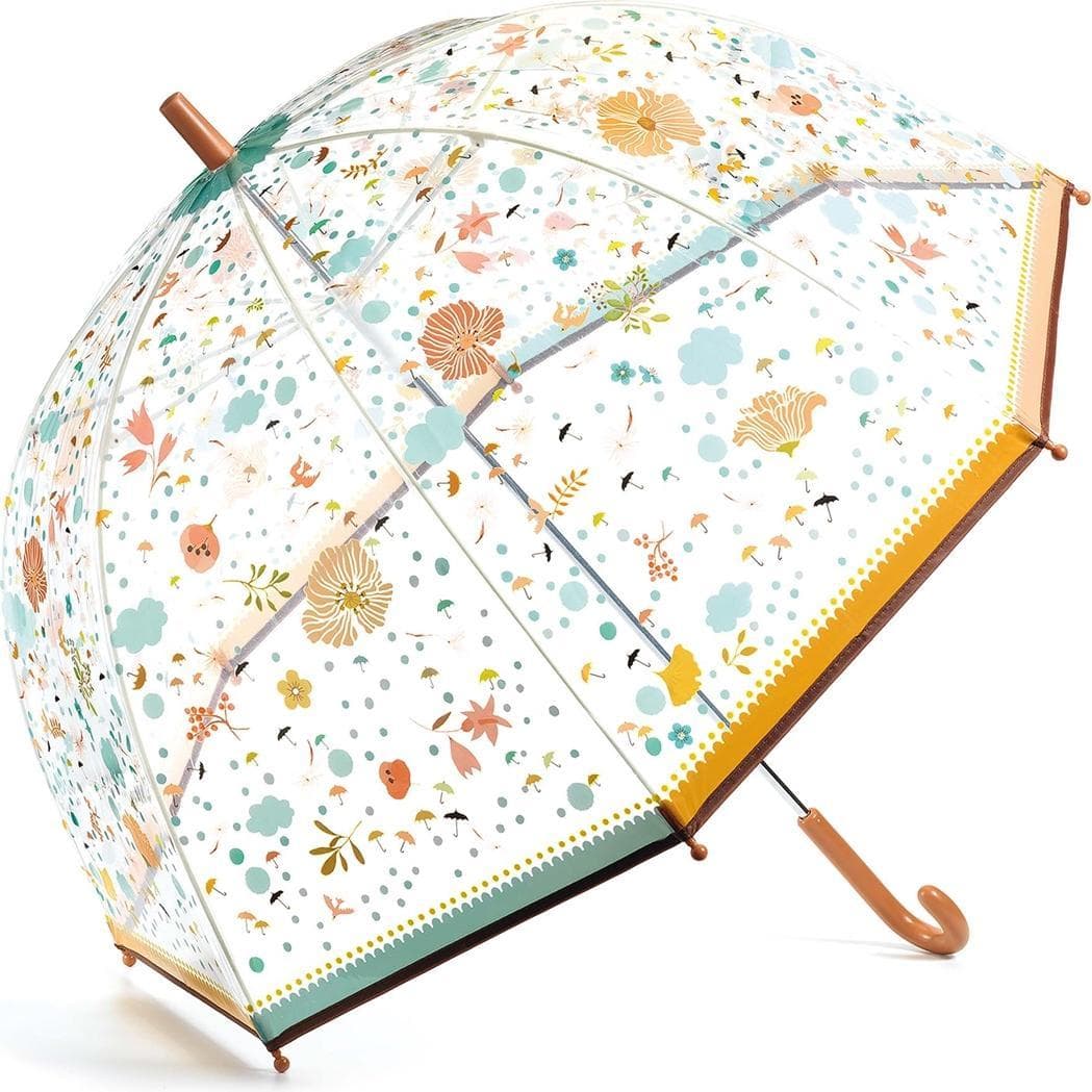 Djeco, Unisex, Regenschirm, Regenschirm Blumen 82x79cm, Mehrfarbig