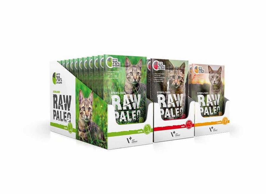 Starterpaket zum Kennenlernen – Raw Paleo Katze - Sterilised 3×12