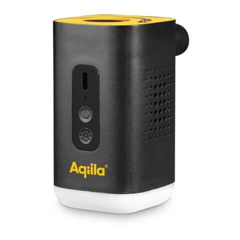 Werbeartikel Aqiila Airbird C2 kabellose elektrische Luftpumpe – Schwarz – mit Logo bedruckt