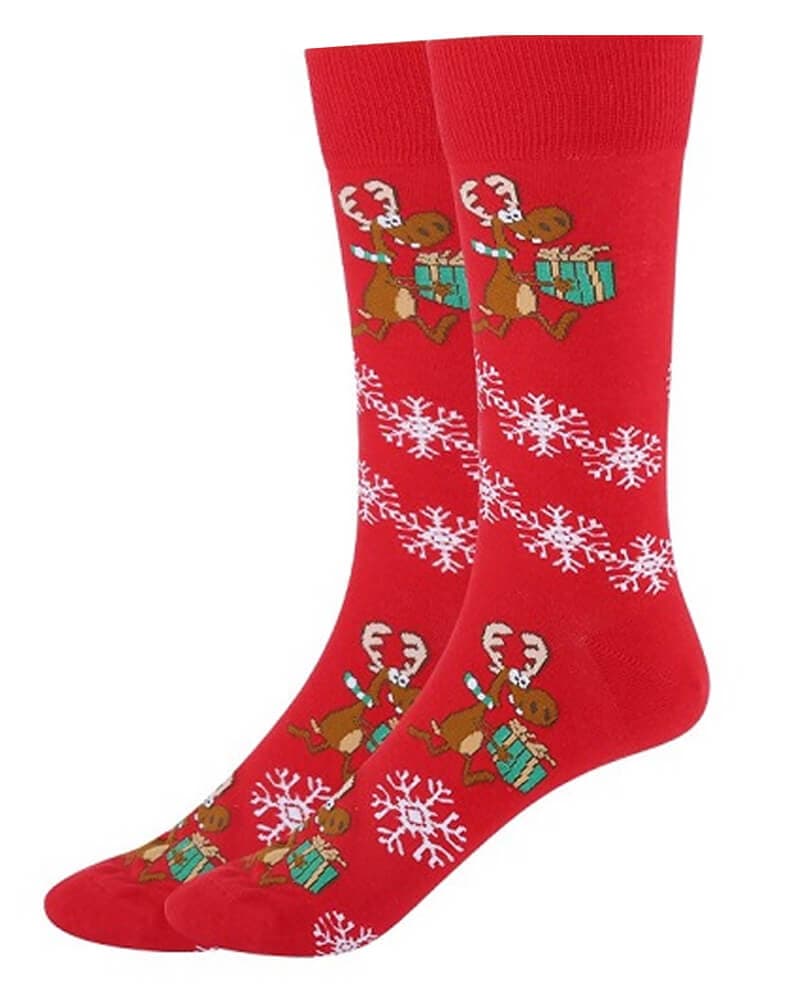 Nissebanden Weihnachtssocken Rot Grösse 36-40
