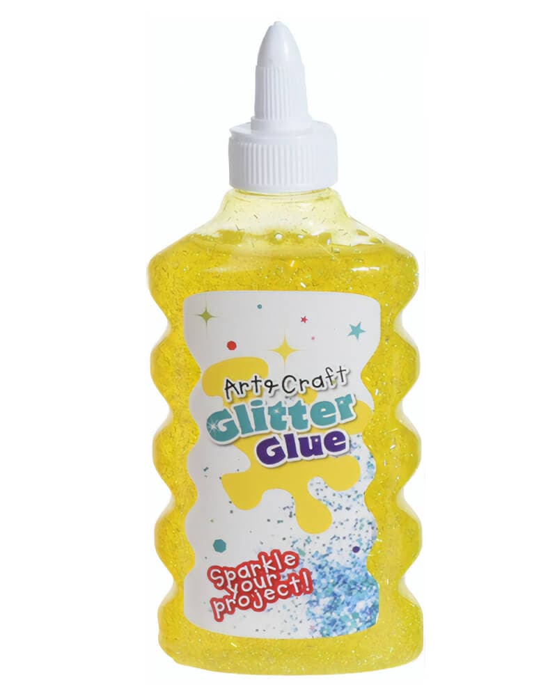 Krea Glitter Kleber Gelb 180 ml
