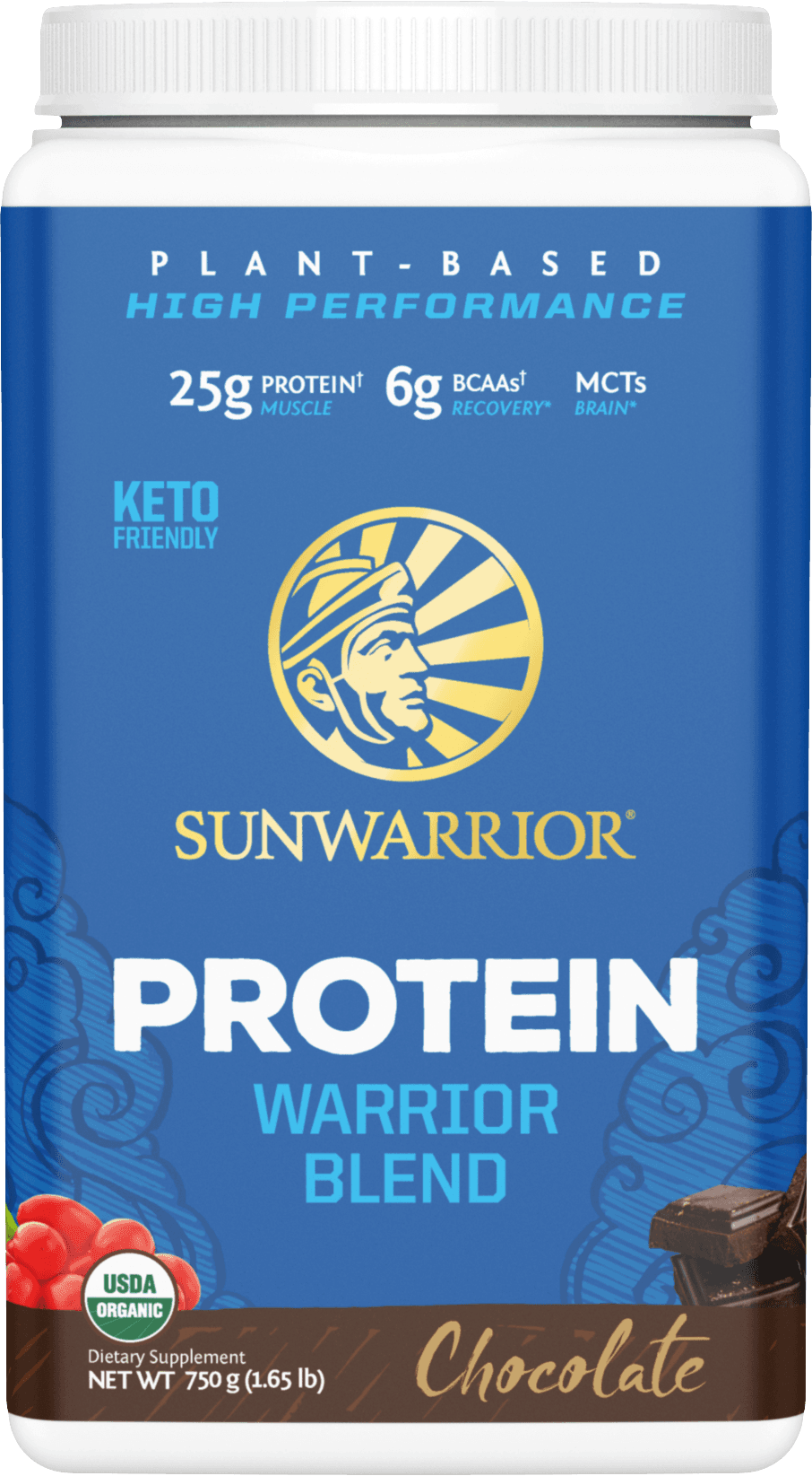 Sunwarrior Protein Warrior Blend 750 g chocolate