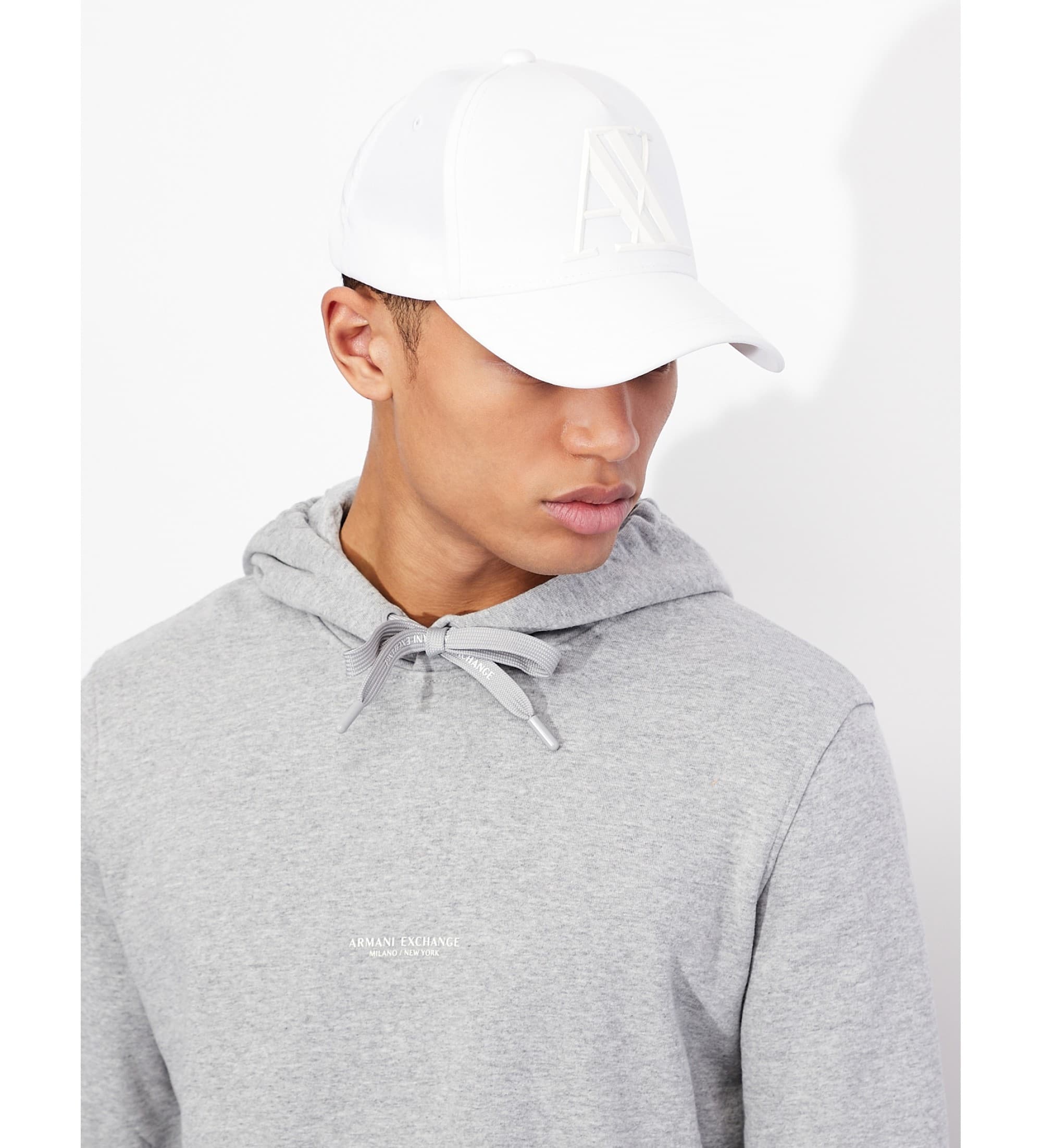A|X Armani Exchange für Herren. 954079CC51800010 Weiße Kappe (OSFA), Lässig, Baumwolle