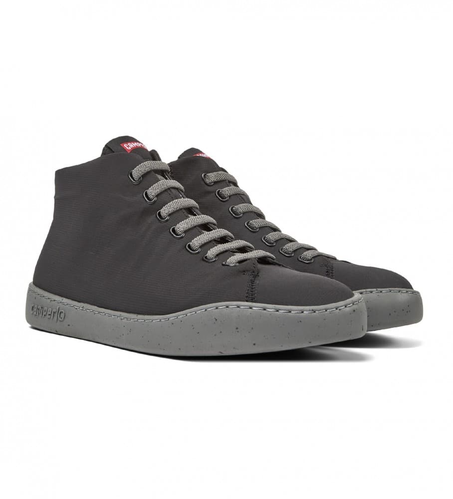 Camper für Herren. K300270-018 Peu Touring Schuhe schwarz (41), 1 bis 3 cm, Schnürsenkel, Lässig, Recyceltes Polyester
