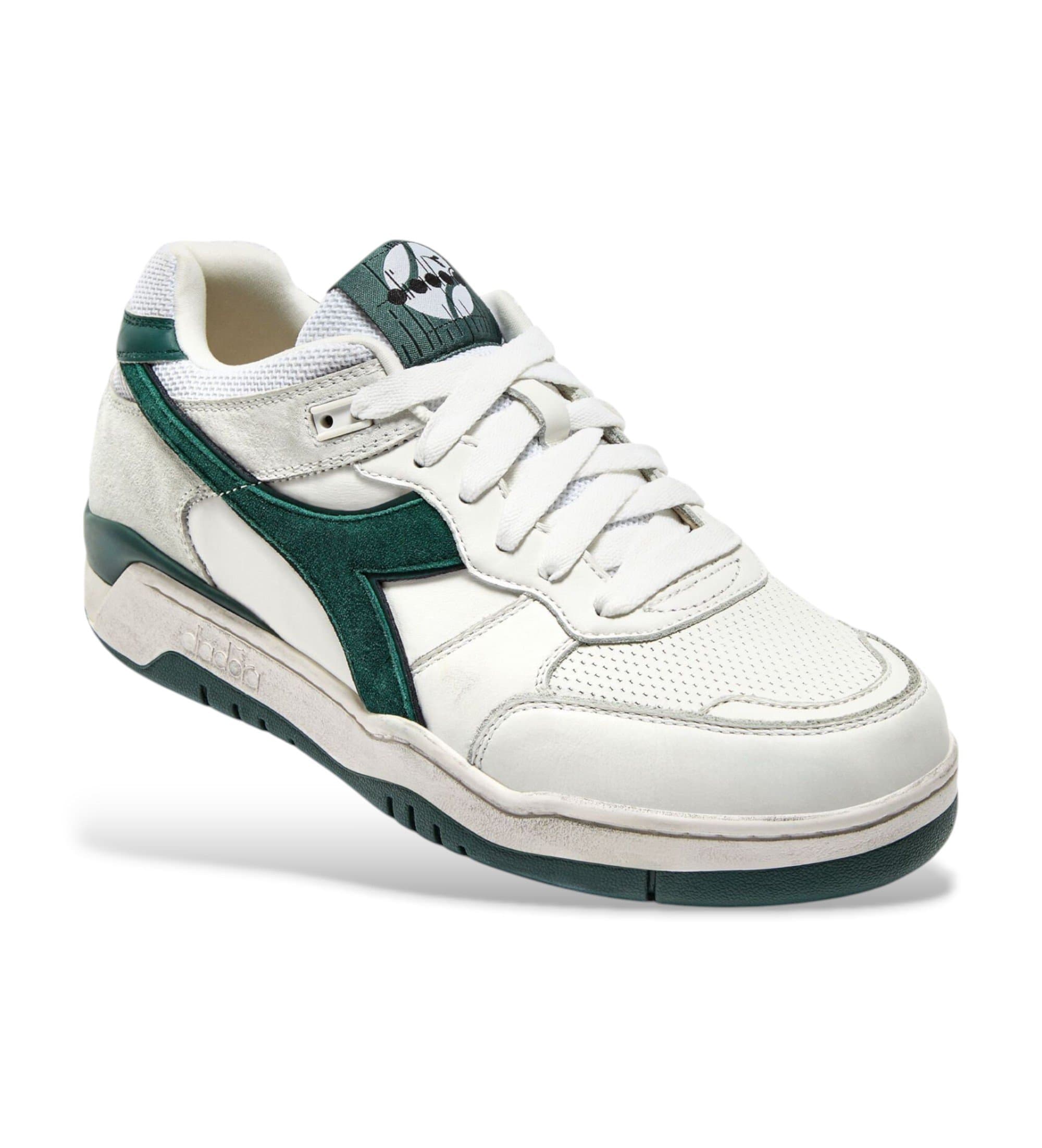 Diadora für Herren. 201182032 Leder Turnschuhe B.560 Gebraucht weiß (46.5), Wohnung, Schnürsenkel, Lässig
