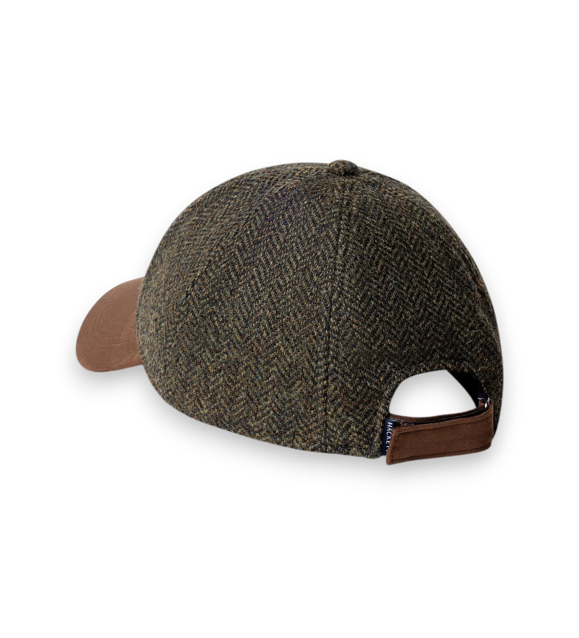 Hackett London für Herren. HM0400114 Hbone Tartan Kappe grün (OSFA), Lässig, Wolle, Klassisch