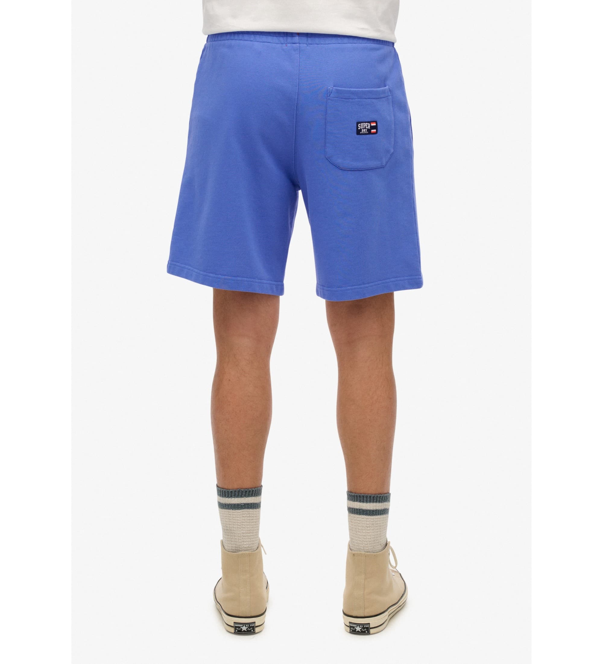 Superdry für Herren. M7110427A Logo-Strickshorts Essential blau (M), Lässig, Baumwolle