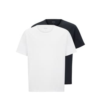 BOSS für Herren. 50475287 2er-Pack Comfor-T-Shirts weiß, marineblau (3XL), Lässig, Baumwolle, Kurzarm