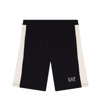 EA7 für Jungen. 7B000310_AF12451 Bermudashorts Summer Block schwarz (12Años= 154cm), Lässig, Baumwolle, Kinderbekleidung