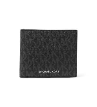 Michael Kors für Herren. 39F9LGYF3B Greyson Brieftasche schwarz (OSFA), Lässig, PVC