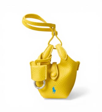 Polo Ralph Lauren für Damen. 427P17791002 Charme Glänzende Trommel gelb (OSFA), Lässig, Leder