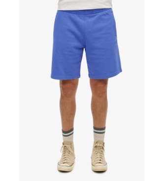 Superdry für Herren. M7110427A Logo-Strickshorts Essential blau (M), Lässig, Baumwolle