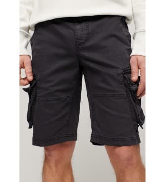 Superdry für Herren. M7110433A Cargo-Shorts Core schwarz (36), Lässig, Baumwolle