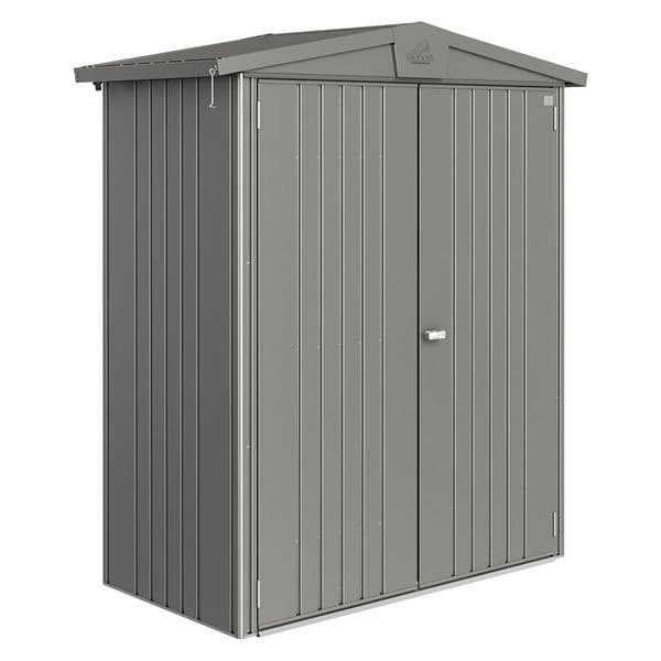 Biohort Europa Gerätehaus 1 172x84x196 cm Quarzgrau Metallic