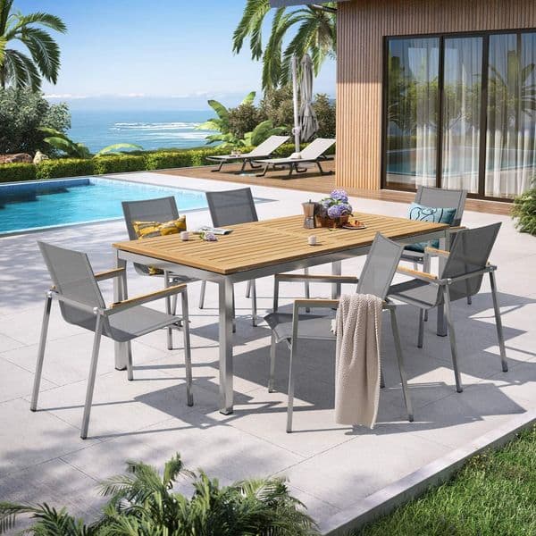 OUTLIV. Rimini Gartenmöbel-Set L (6 Plätze) Tisch 200x100cm