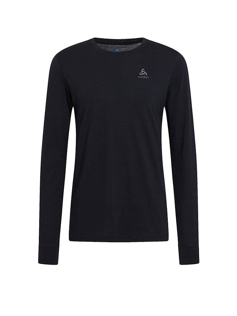 ODLO Herren Shirt Merino 200 schwarz | XXL