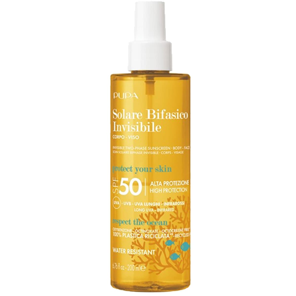Pupa Milano - Invisible TwoPhase Sonnenschutz SPF50 - 200 ml