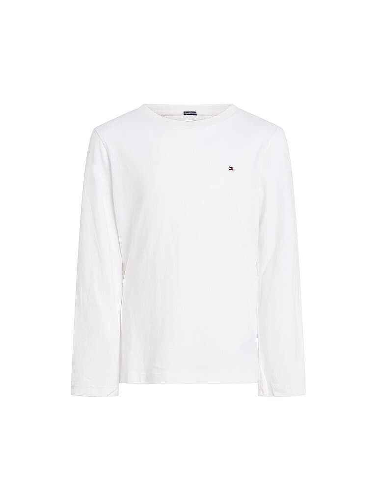 TOMMY HILFIGER Jungen Langarmshirt weiss | 164