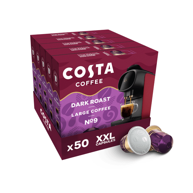 Costa Dark Intense Roast Xxl Bundle - 50 Coffee Capsules