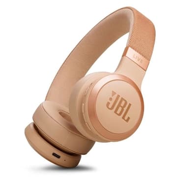 JBL Live 670NC kabellose On-Ear-Kopfhörer mit ANC - Beige