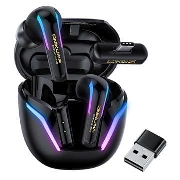 Onikuma T27 Gaming-Funkkopfhörer mit geringer Latenz - Schwarz