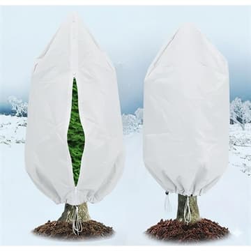 Pflanzliche Frostschutzabdeckung mit atmungsaktivem Design - 80x100cm - Weiß