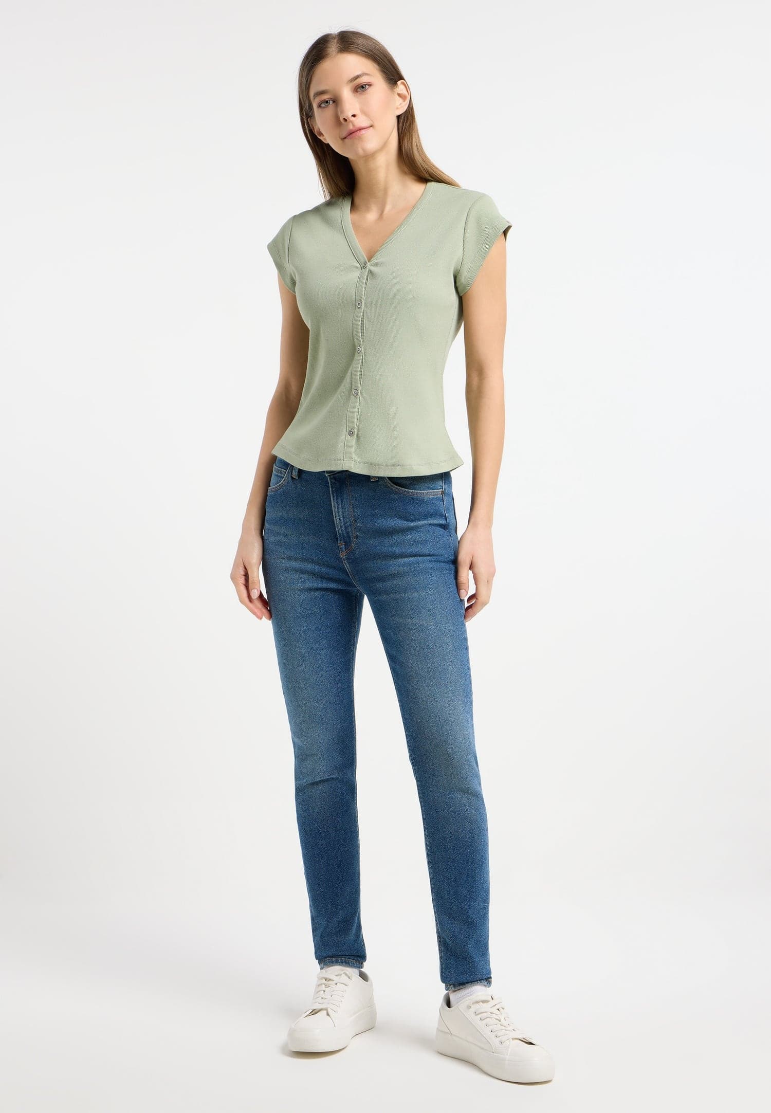 ragwear Damen Tops NOMERA dusty green Größe M
