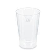 Mehrwegbecher Pfandbecher transparent PP Eichstrich 0,3 l O 7,9 cm, 25 Stk.