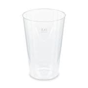 Mehrwegbecher Pfandbecher transparent PP Eichstrich 0,4 l O 8,6 cm, 50 Stk.